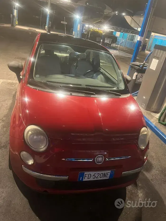 Usata Fiat 500 Lounge 75 CV (55 kW) 2008 Rosso Berlina