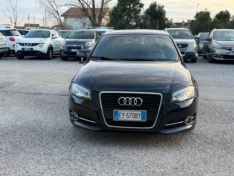 Usata Audi A3 Attraction 125 CV (91 kW) 2012 Nero Utilitaria