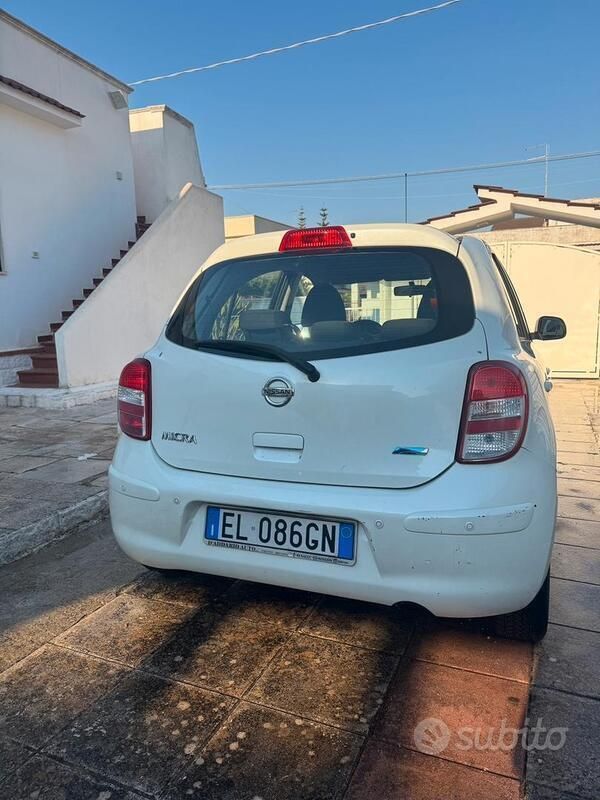 Usata Nissan Micra Acenta 80 CV (58 kW) 2012 Bianco Utilitaria