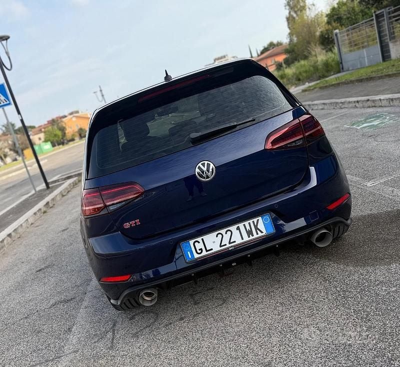 Usata VW Golf GTI 245 CV (180 kW) 2019 Blu Coupé