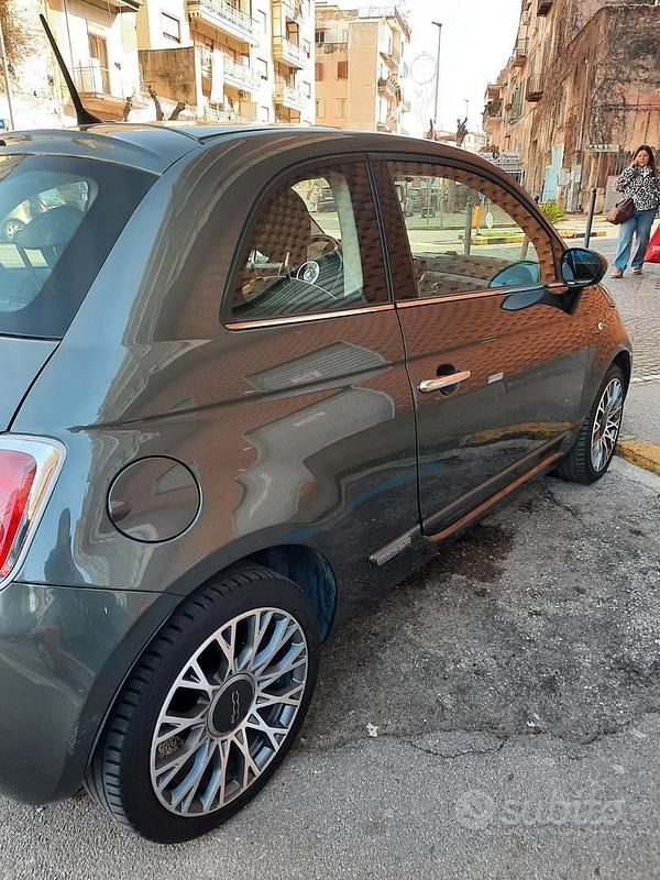 Usata Fiat 500 Lounge 69 CV (50 kW) 2015 Grigio Utilitaria