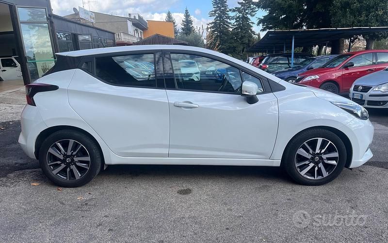 Usata Nissan Micra Tekna 90 CV (66 kW) 2019 Bianco Utilitaria