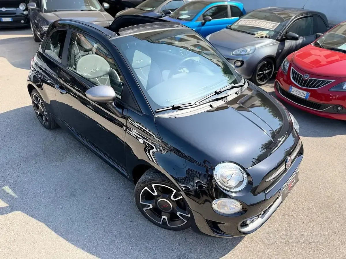 Usata Fiat 500C Sport 69 CV (50 kW) 2019 Nero Cabrio