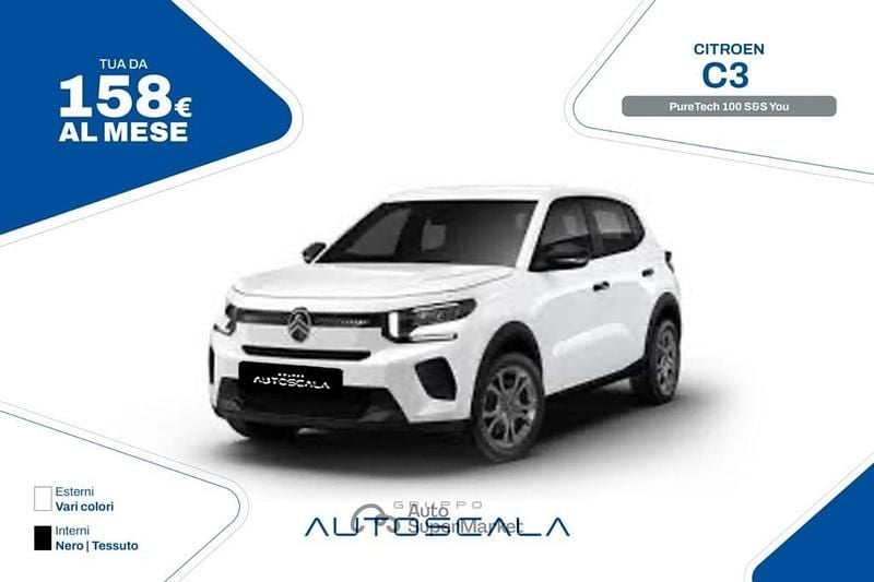 Nuova Citroën C3 PureTech 101 CV (74 kW) 2026 Argento Berlina