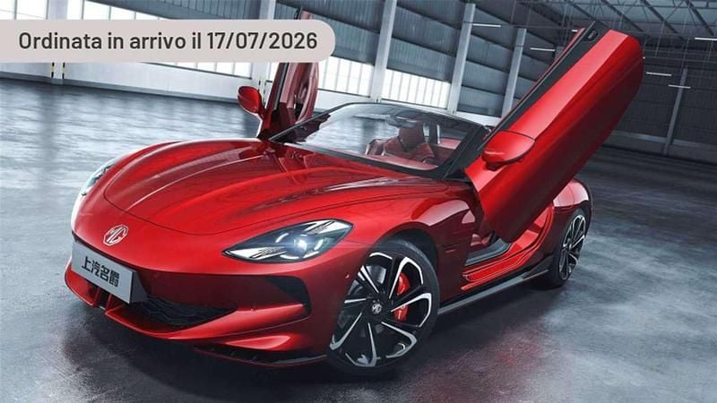 Nuova MG Cyberster 160 kW (218 CV) 2025 Argento Cabrio