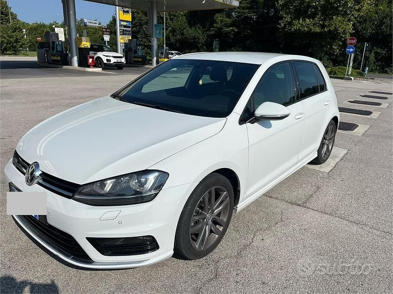 Usata VW Golf VII R-line 110 CV (80 kW) 2017 Bianco Berlina