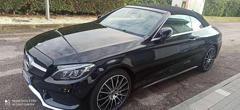 Usata Mercedes C220 170 CV (125 kW) 2017 Nero Cabrio