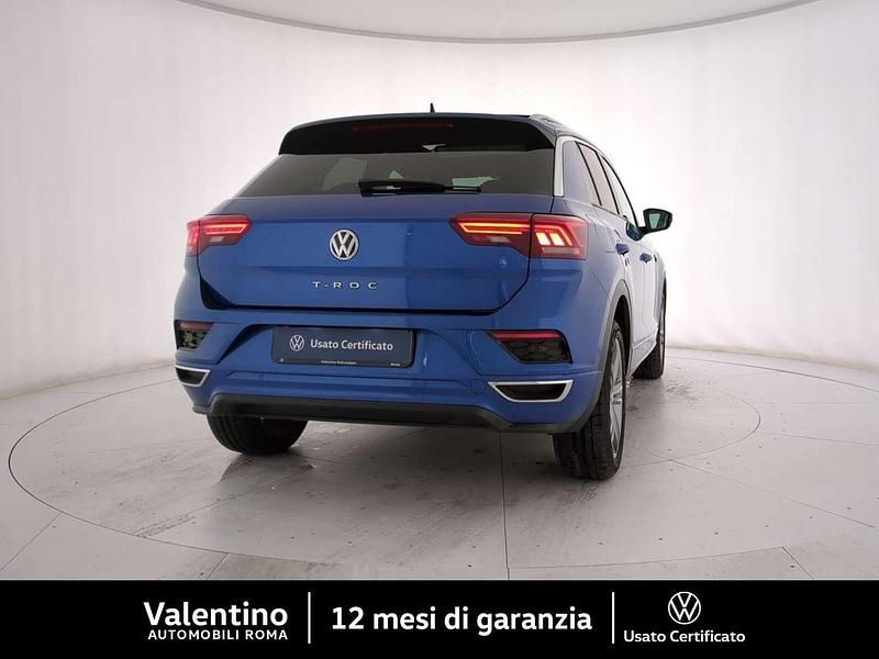 Usata VW T-Roc R-line 150 CV (110 kW) 2019 Blu/azzurro SUV