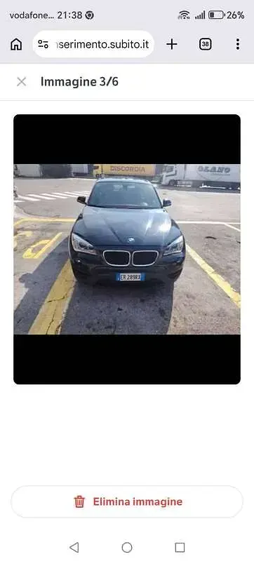 Usata BMW X1 M Sport 218 CV (160 kW) 2013 Nero SUV