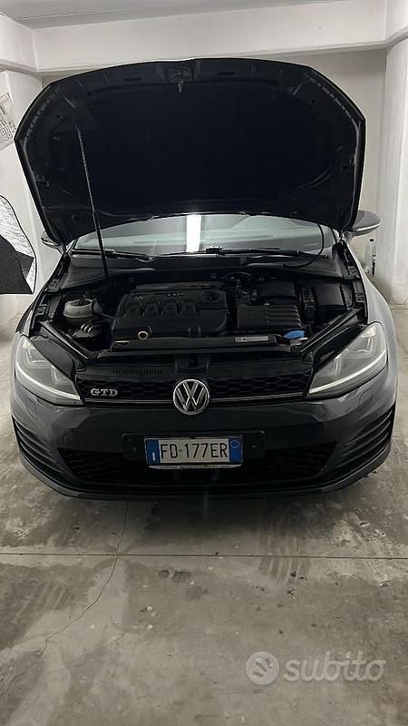 Usata VW Golf VII GTD 184 CV (135 kW) 2016 Blu/azzurro Berlina