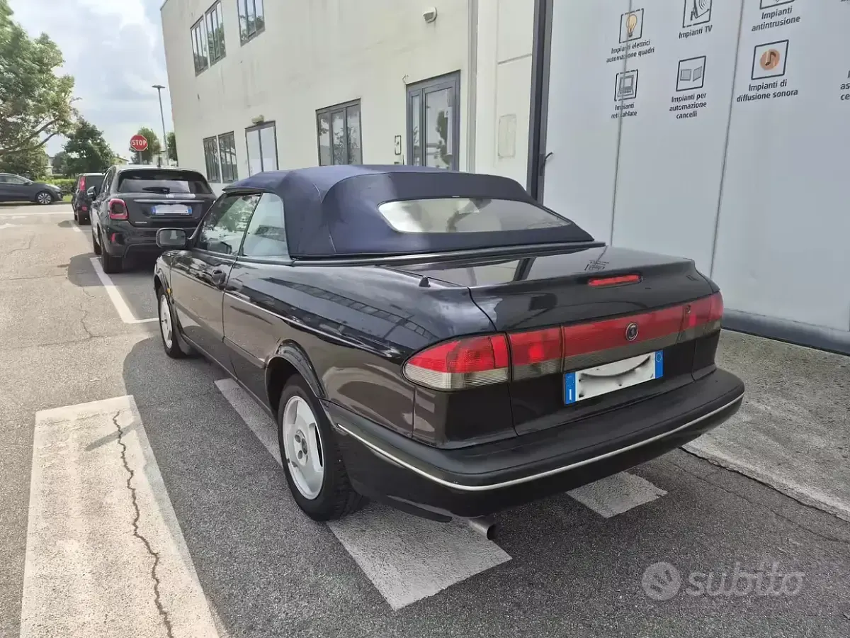 Usata Saab 9-3 150 CV (110 kW) 1997 Blu Cabrio