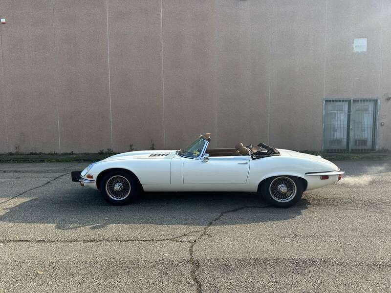 Bianco Usata 1973 Jaguar E-Type Cabrio | 69.999 € - Immagine 1/4