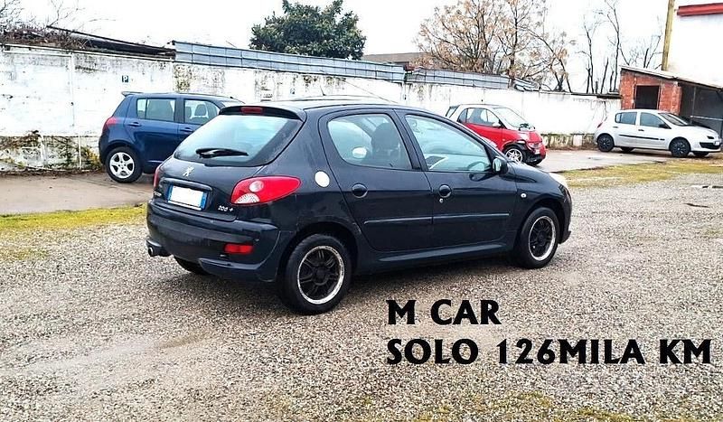Usata Peugeot 206 60 CV (44 kW) 2012 Nero Berlina