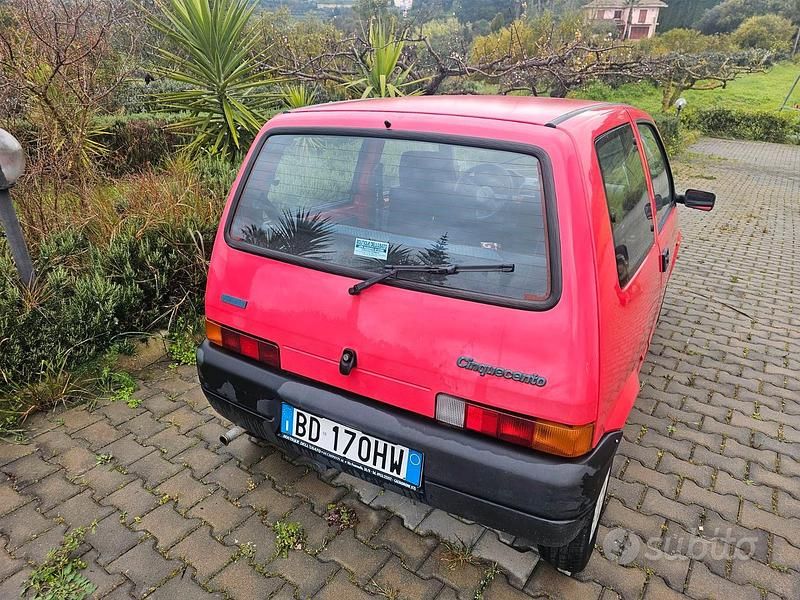 Usata Fiat 500 1997 Rosso Utilitaria