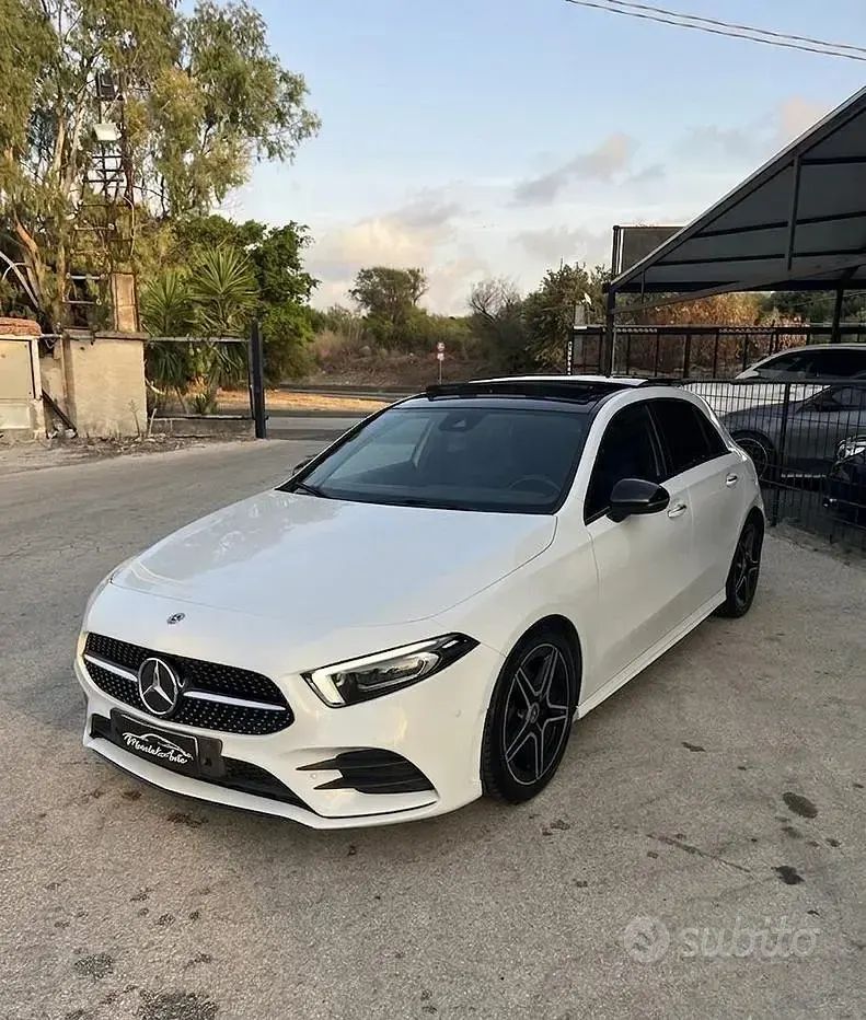 Usata Mercedes A180 Premium 116 CV (85 kW) 2019 Bianco Berlina