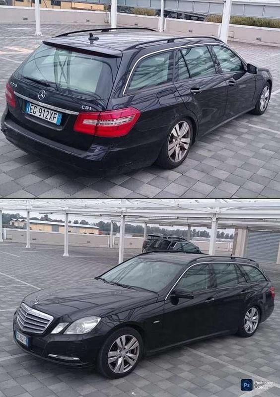 Usata Mercedes E220 Avantgarde 170 CV (125 kW) 2011 Nero Station wagon