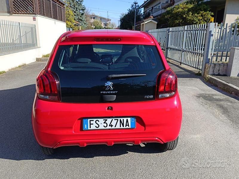 Usata Peugeot 108 2018 Rosso Utilitaria