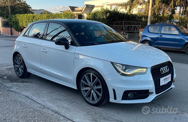 Usata Audi A1 S-Line 90 CV (66 kW) 2014 Bianco Utilitaria