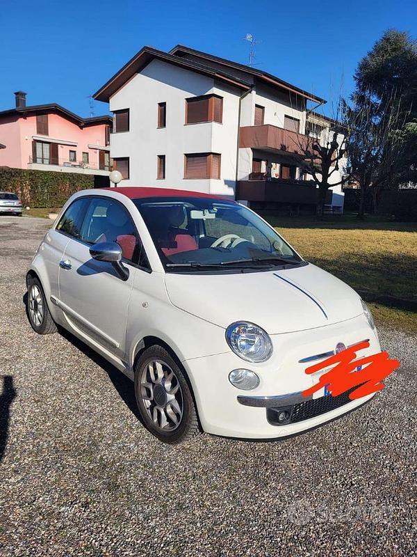 Bianco Usata 2012 Fiat 500 Dolcevita Cabrio | 5900 € (Super prezzo) - Immagine 1/4
