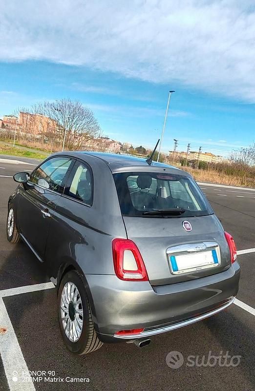Usata Fiat 500 Lounge 69 CV (50 kW) 2016 Grigio Utilitaria