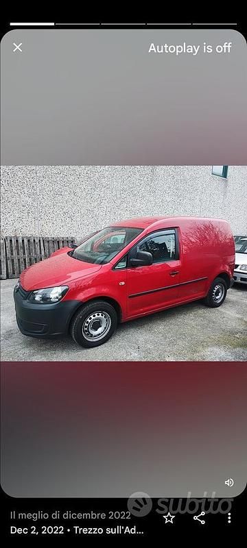 Usata VW Caddy 2015 Rosso Monovolume
