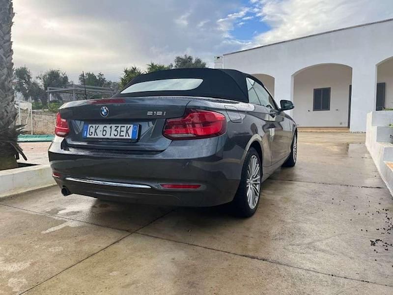 Usata BMW 218 Luxury Line 136 CV (100 kW) 2018 Grigio Cabrio