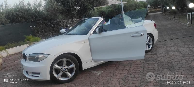 Usata BMW 118 Cabriolet 143 CV (105 kW) 2010 Bianco Cabrio