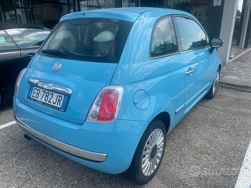 Usata Fiat 500 Lounge 86 CV (63 kW) 2010 Blu Berlina