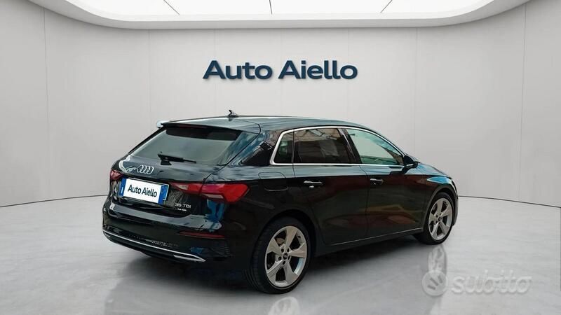 Usata Audi A3 Advanced 150 CV (110 kW) 2021 Nero Berlina