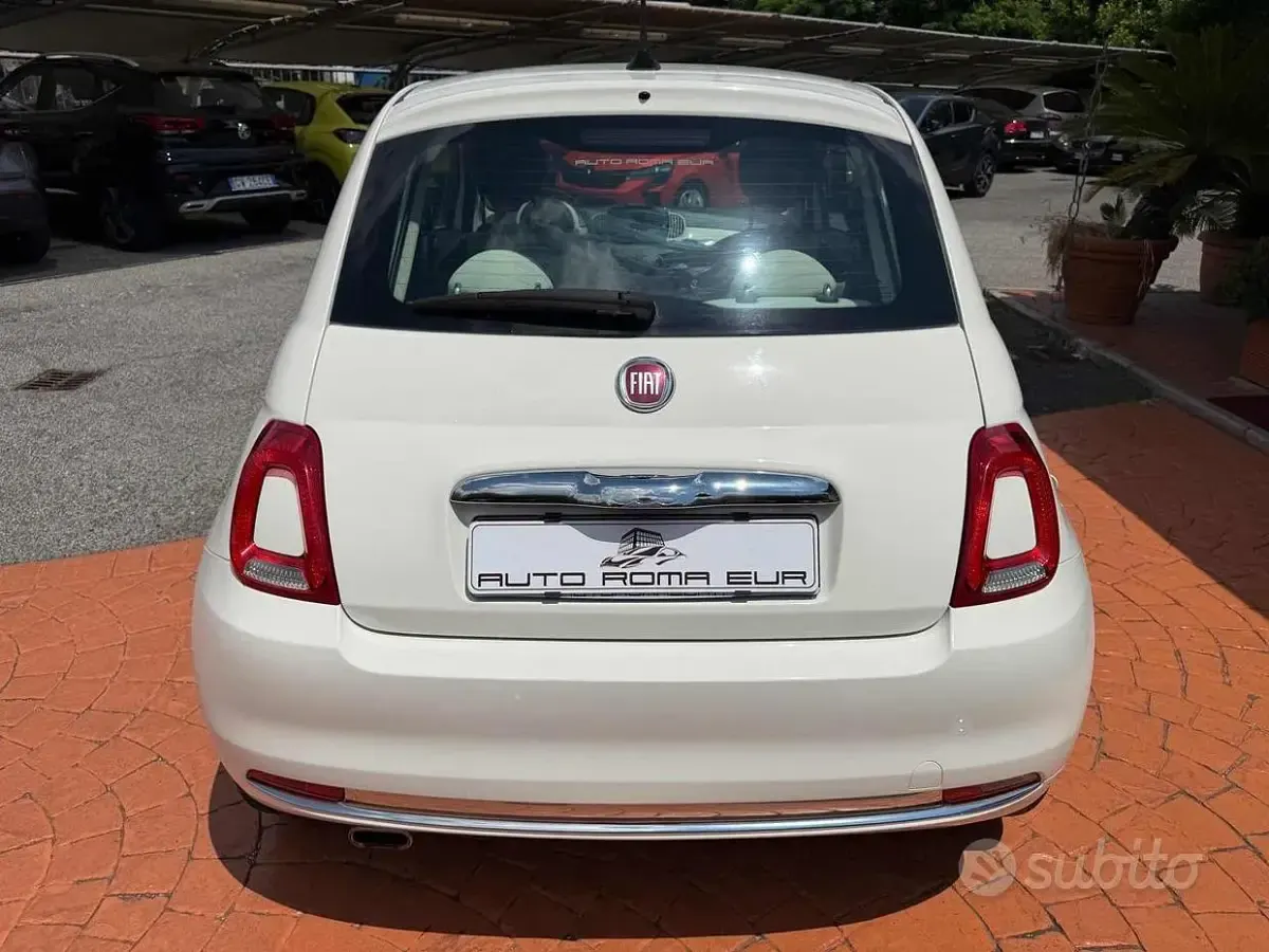 Usata Fiat 500 Lounge 69 CV (50 kW) 2019 Bianco Utilitaria