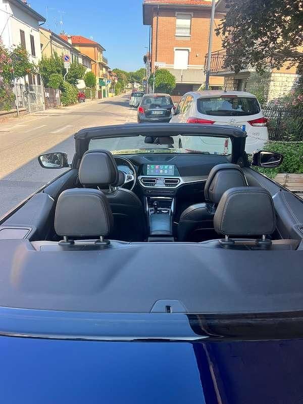 Usata BMW 420 Sport Line 190 CV (139 kW) 2022 Blu/azzurro Cabrio