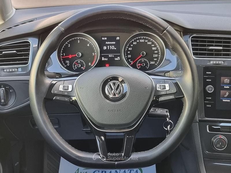 Usata VW Golf VII Trendline 116 CV (85 kW) 2020 Bianco Berlina