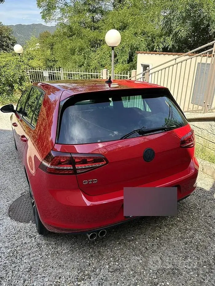 Usata VW Golf VII GTD 184 CV (135 kW) 2017 Rosso Berlina