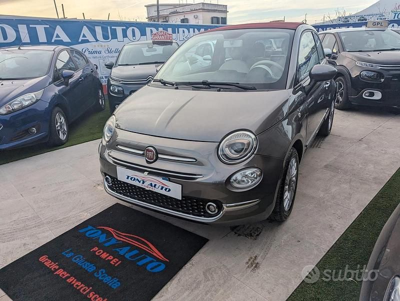 Usata Fiat 500C Lounge 69 CV (50 kW) 2018 Grigio Cabrio