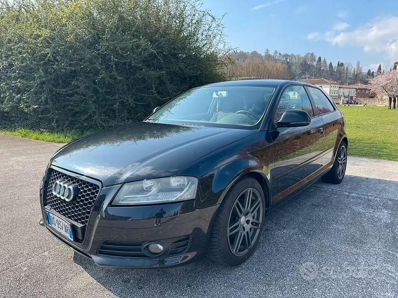 Usata Audi A3 Attraction 105 CV (77 kW) 2008 Nero Utilitaria