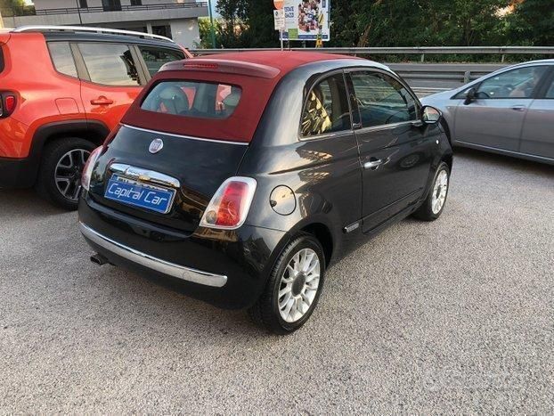 Usata Fiat 500 Lounge 69 CV (50 kW) 2014 Nero Cabrio