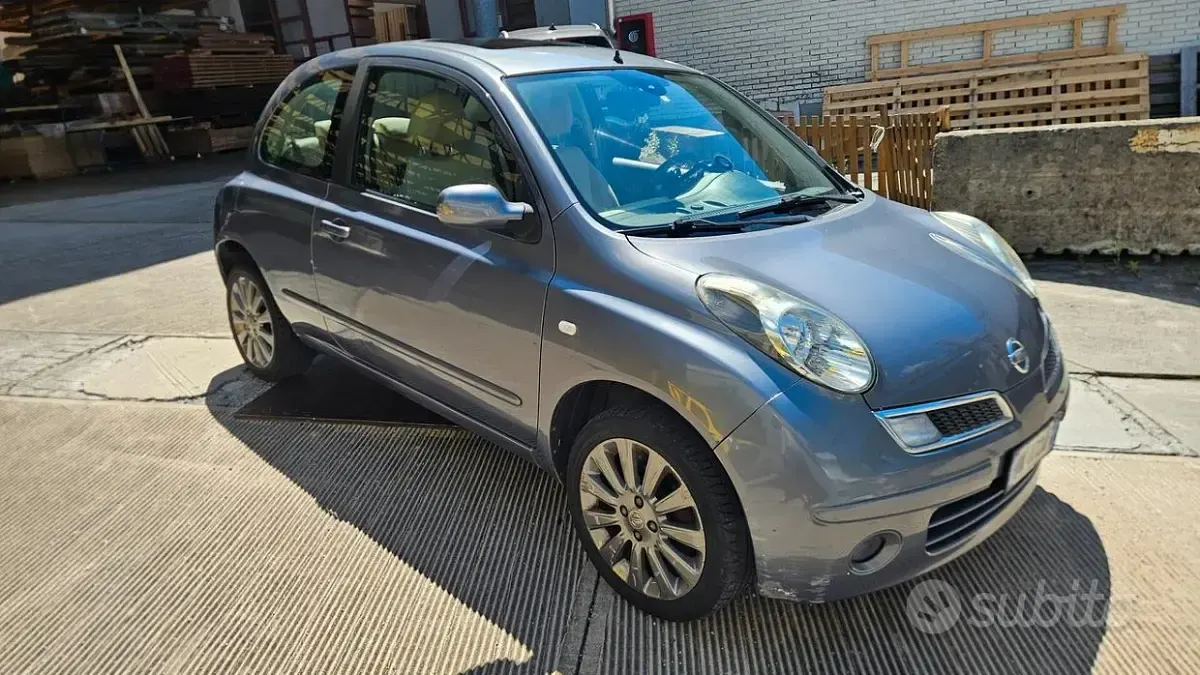Usata Nissan Micra Acenta 80 CV (58 kW) 2008 Grigio Berlina
