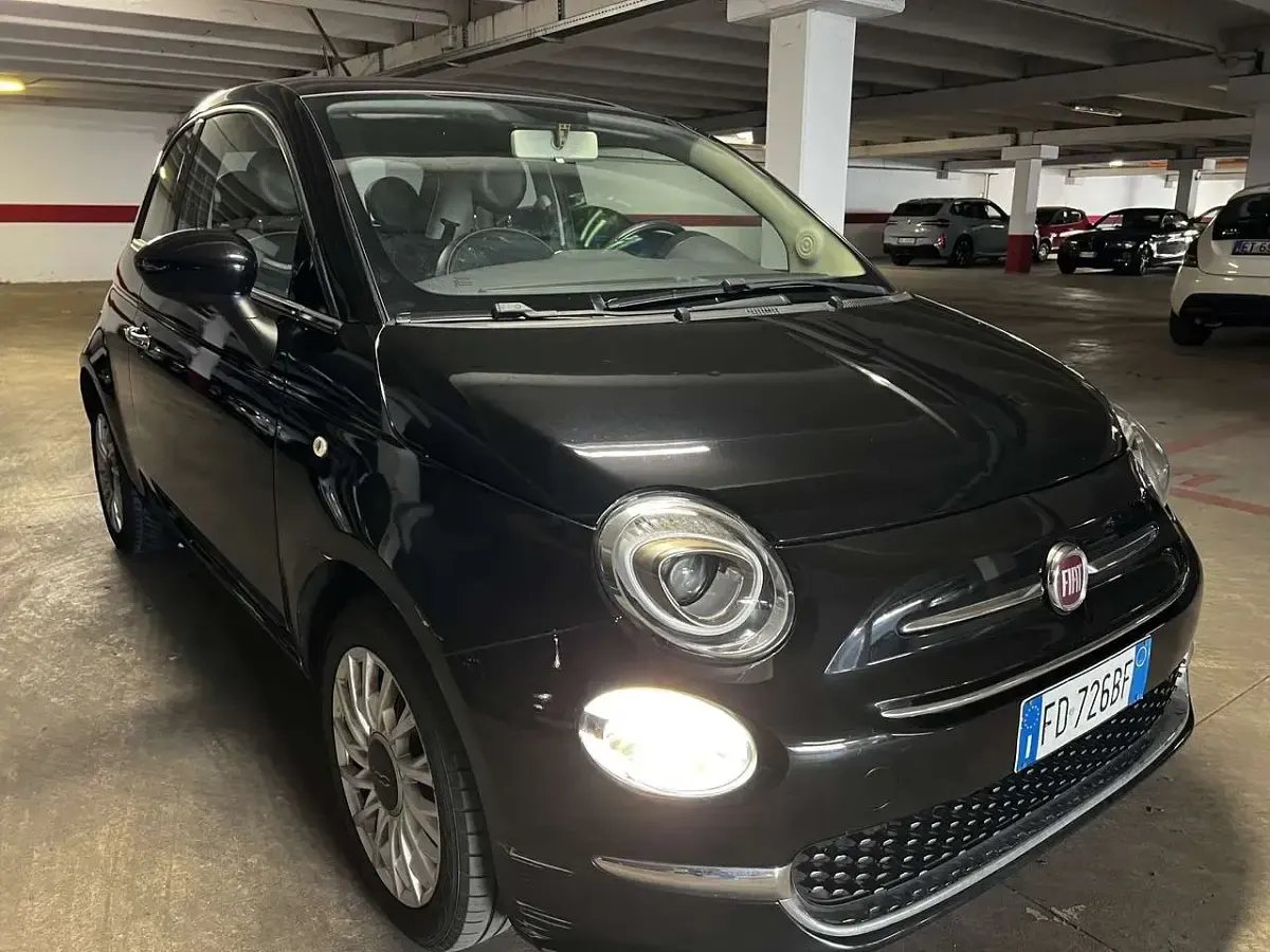 Usata Fiat 500 Lounge 69 CV (50 kW) 2016 Nero Utilitaria
