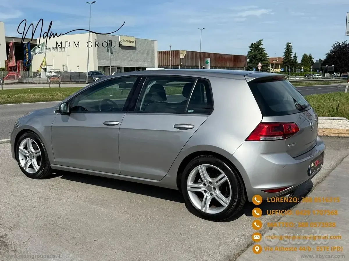 Usata VW Golf VII Highline 122 CV (89 kW) 2015 Grigio Berlina