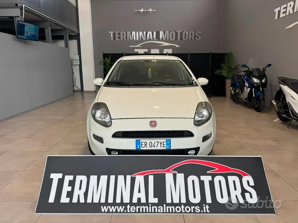 Usata Fiat Punto Lounge 75 CV (55 kW) 2013 Bianco Utilitaria