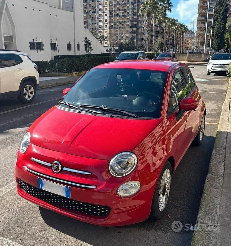 Usata Fiat 500 70 CV (51 kW) 2021 Rosso Utilitaria