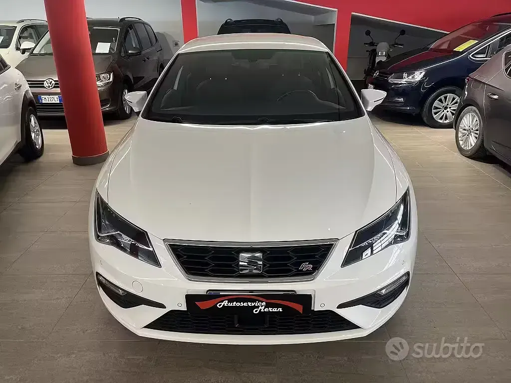 Usata Seat Leon FR 150 CV (110 kW) 2018 Bianco Station wagon