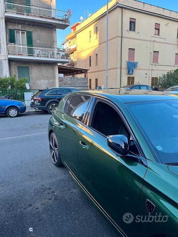 Usata Peugeot 308 GT 131 CV (96 kW) 2022 Verde Berlina