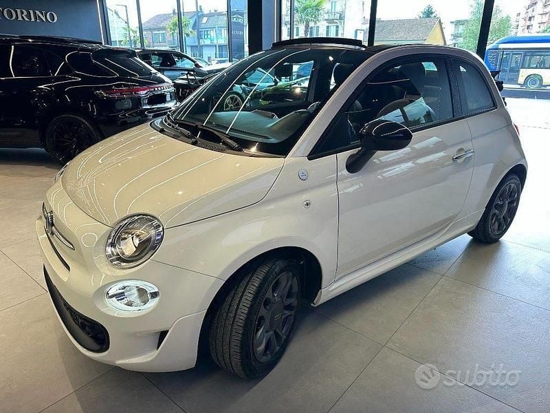 Usata Fiat 500C 69 CV (50 kW) 2021 Bianco pastello Cabrio