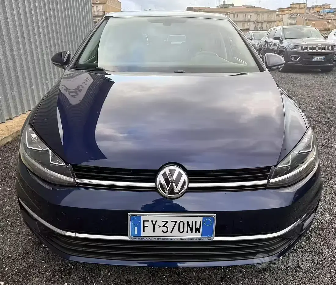 Usata VW Golf VII 150 CV (110 kW) 2019 Bluazzurro Berlina