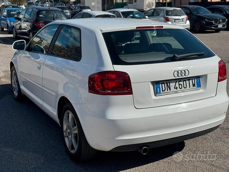 Usata Audi A3 102 CV (75 kW) 2009 Bianco Utilitaria