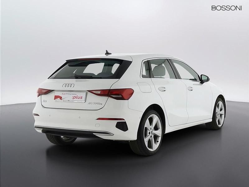 Usata Audi A3 Advanced 204 CV (150 kW) 2021 Bianco Berlina
