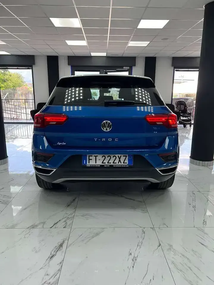 Usata VW T-Roc Advance 116 CV (85 kW) 2019 Blu/azzurro SUV