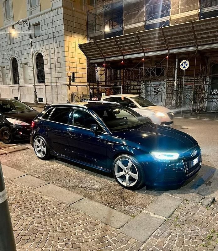 Usata Audi A3 S-Line 2018 Blu Berlina