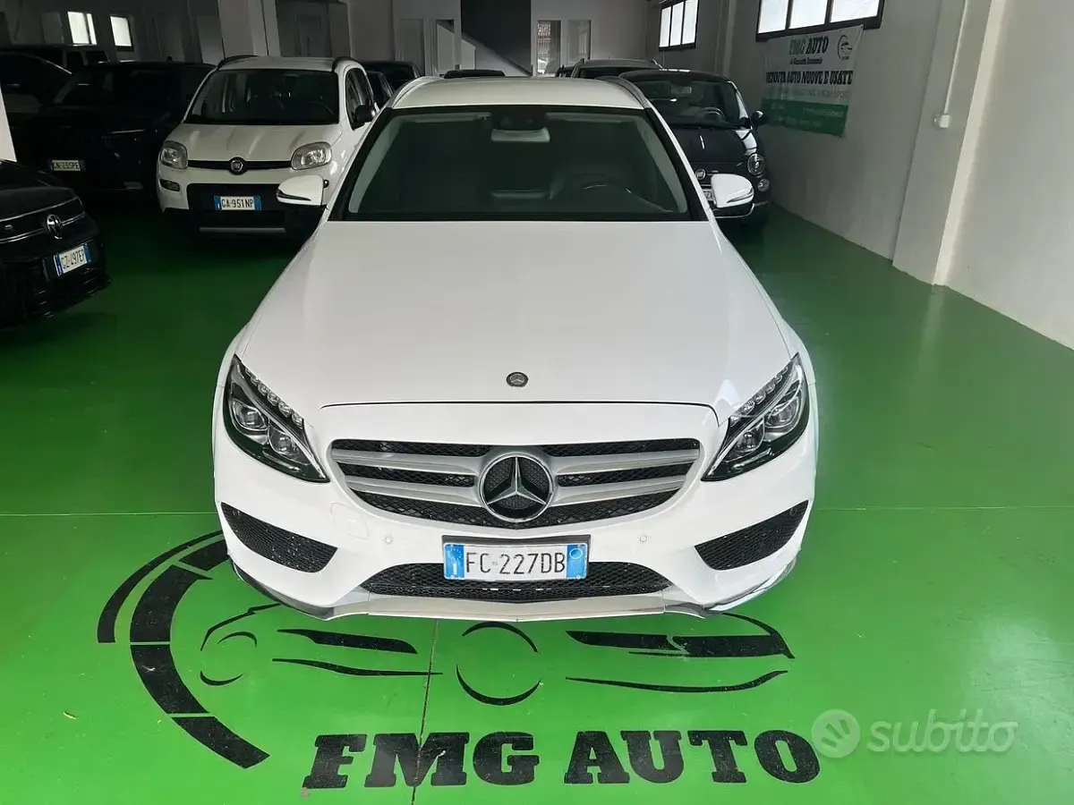 Usata Mercedes C220 Premium 170 CV (125 kW) 2016 Bianco Station wagon